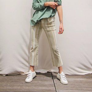 Aura Low Rise Printed Flare Pants